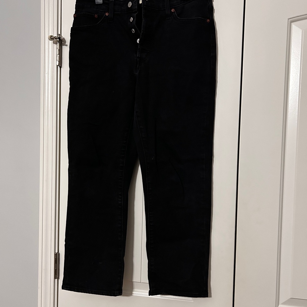 Levi's Black Straight Leg Jeans